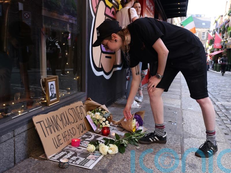 Vigil held for Sinead O&rsquo;Connor as dozens pay tribute to &lsquo;beautiful soul&rsquo;