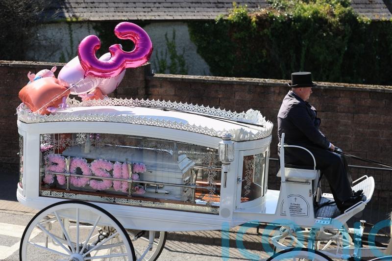 Girl, 3, knocked down and killed in Co Laois was a ‘bright star’, funeral hears