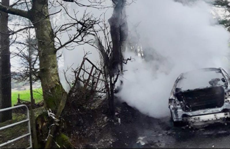 Fire services rush to car fire on Kildare border Kildare Live