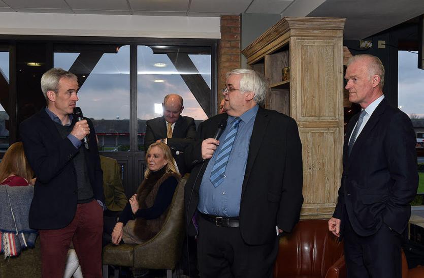 Ruby Walsh and Willie Mullins being interviewed at the launch