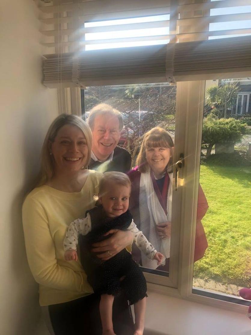 From Sallins: Sallins - Aisling Kennedy with her daughter Isobel and parents Valerie and Brendan  on Mother's Day