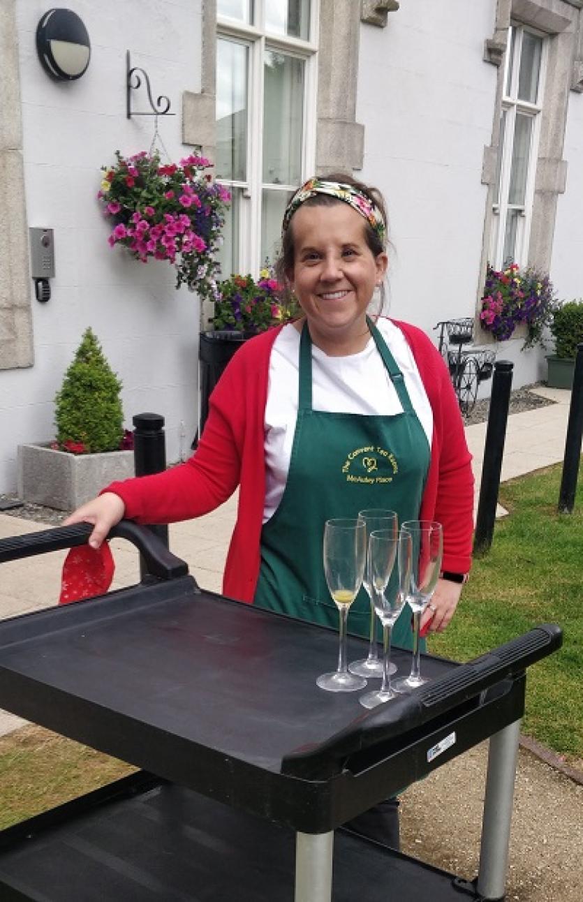 PICTURES Enjoying afternoon tea in glorious sunshine at McAuley Place